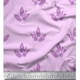 thumbnail image 1 of Soimoi Velvet Fabric Leaves & Floral Block Print Sewing Fabric Yard 58 Inch Wide, 1 of 3