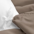 thumbnail image 6 of Bare Home Luxury 3 Piece Duvet Cover and Sham Set - Premium 1800 Ultra-Soft Brushed Microfiber - Hypoallergenic, Easy Care, Wrinkle Resistant (King, Taupe), 6 of 6