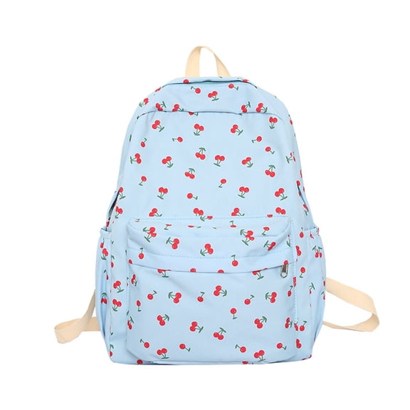 Lumtrix Cute Print Bookbag for Teens 15.7-Inch Lightweight Backpacks for Teens, Women, and Travel Blue