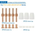thumbnail image 4 of 18Pcs Plasma Cutter Consumables Kit for PT-31 LG-40 Electrode Tip Shield Cap Gas, 4 of 9