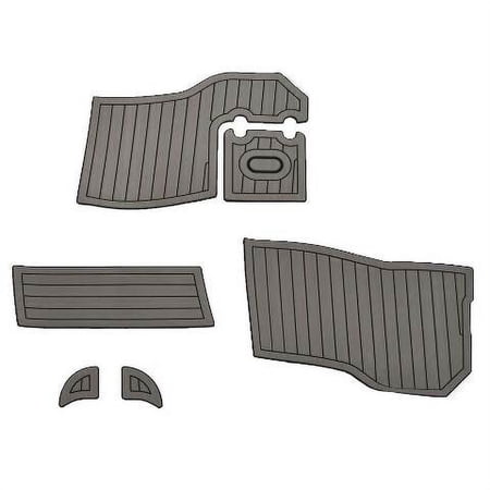 Rinker Boat Non-Skid Mats 2290808 | 236 Slate Gray Black (Set of 6)