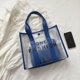 thumbnail image 3 of Bolso de mano para mujer, grande, transparente, para axilas, informal, de PVC, transparente (azul), 3 of 6