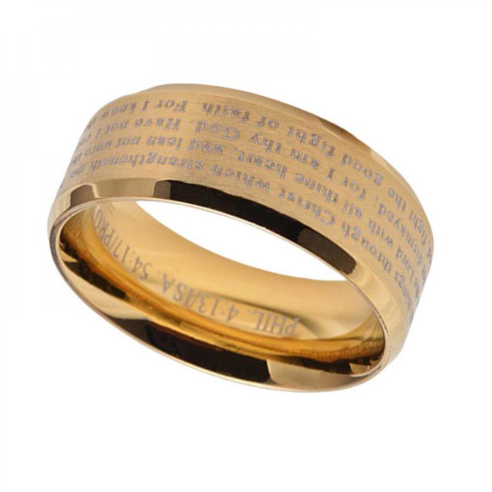 [BRAND] Final Clear Out!ium Steel English Scripture Engraved Praying ...