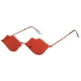 thumbnail image 4 of XASZHN Irregular Polarized Sun Glasses Asymmetric Light Blocking Vintage Fashion Red One Size, 4 of 4