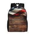 thumbnail image 1 of Easygdp Rustic American Flag Wood Mochila Versátil y Elegante: Comodidad, Almacenaje y Durabilidad para la Universidad, Trabajo, Viajes y Uso Diario, 1 of 8