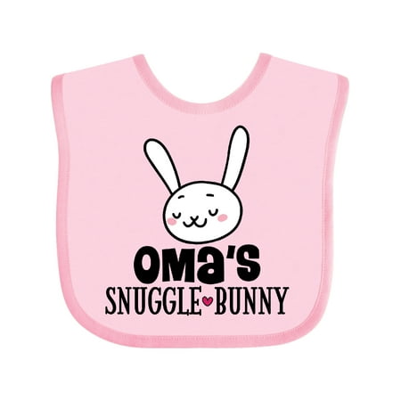 

Inktastic Oma Bunny Rabbit Grandchild Boys or Girls Baby Bib