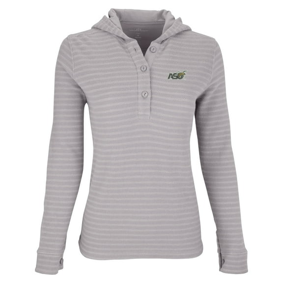 Women's Navy/Gray Akron Zips Baja Pullover Hoodie
