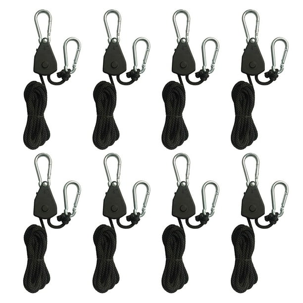 Polea La Lámpara Ropas Levelada Elevación Plegadora Colgilla Capas Kayak 1/2/4/6/6/8/10/12/14/16 PCS 1/8 1.6m Corta Cielo para Acampar
