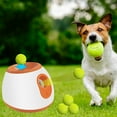 thumbnail image 2 of Lanceur Automatique de Balles pour Chiens avec 3 Balles, Lanceur de Balles Interactif pour Stimulation Mentale, Machine à Balles de Tennis pour Chien avec 3 Distances de Lancer Réglables, Rechargeable et Fiable, 2 of 7
