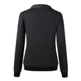 thumbnail image 2 of Vedolay T Shirts Women's 2023 Casual Striped Sweatshirt Oversized Long Sleeve Pullover Tops,Black M, 2 of 5