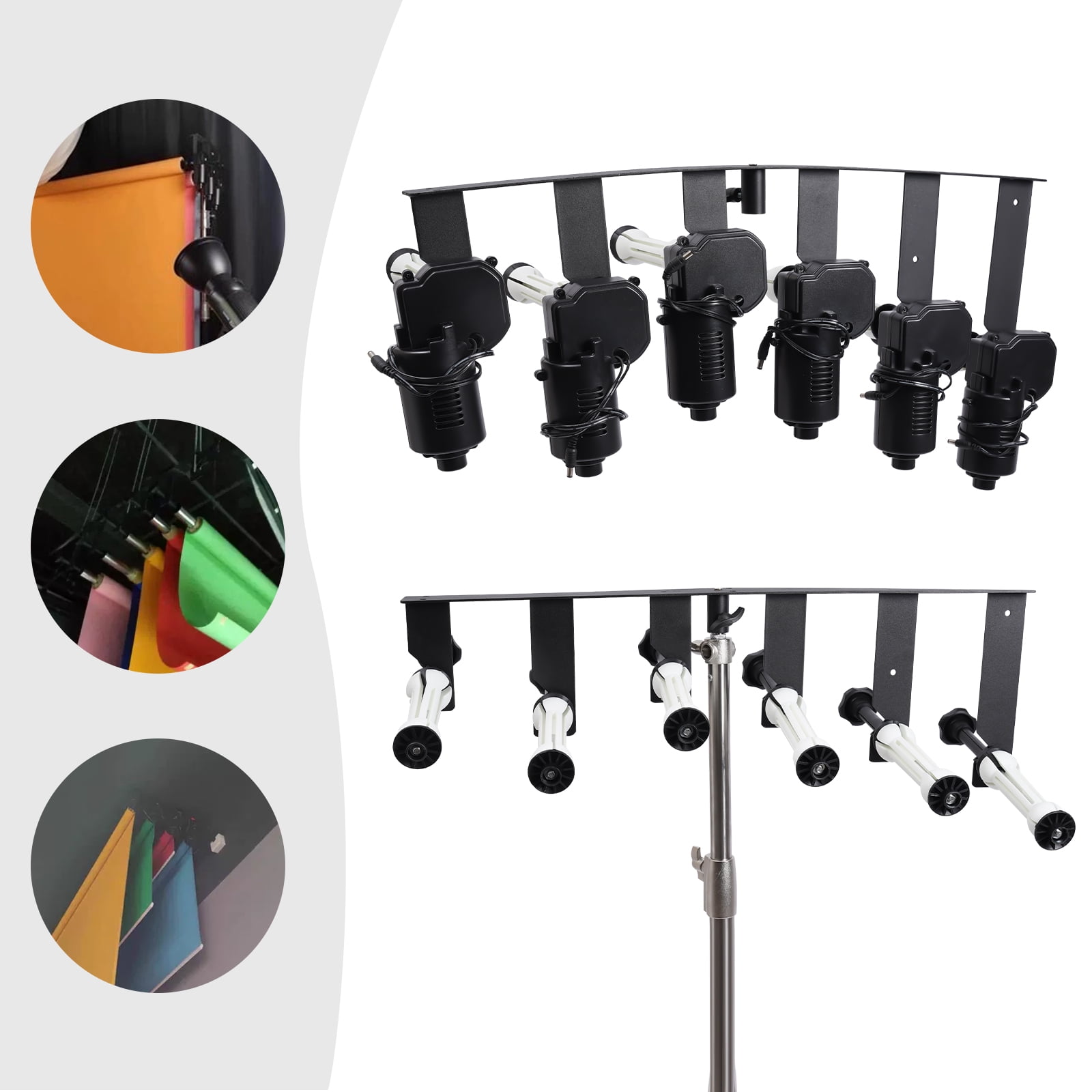 Miumaeov Motorized Photo Backdrop Roller, Electric Wall Ceiling Mount 