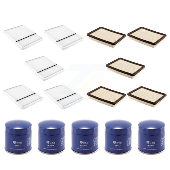 PUR 5x Air + 5x Cabin + 5x Engine Oil Filter (15 Total) Kit for Car Buick LeSabre Pontiac Bonneville 3.8L KFM-102959
