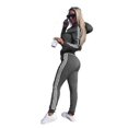 thumbnail image 1 of Womens 2 Pcs Athleisure Sports Wear Tracksuit Hoodie Pants Set, 1 of 4