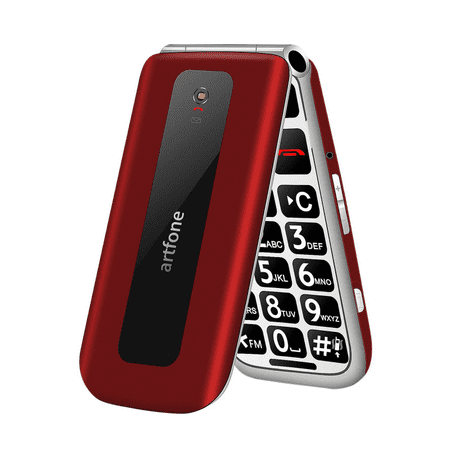 Artfone F20 Big Button Senior Flip Mobile Phone For Elderly Unlocked Celulares Single Sim Wireless FM Bluetooth