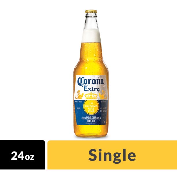 Corona Extra Mexican Lager Beer 24 Fl Oz Bottle 4 6 Abv Walmart Com Walmart Com