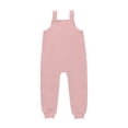 thumbnail image 6 of BOOMNY Toddler Girls Overalls Solid Sleeveless Jumpsuits for Kids Soft Baggy Fall Playsuits, 6 of 6