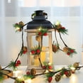 thumbnail image 6 of zhmrfg Christmas LED Pinecone Light String 78.7" Decorative Rattan Colored Lights for Indoor Outdoor Holiday Decor Bedroom Living Room Christmas Tree Party Ambiance Lighting, 6 of 9