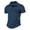 Navy, variant on Kixjoy 250 Anniversary Usa Shirt Short Sleeve Lounge Collared Polo Shirts Quarter Zip American Flag Print Tshirt Lightweight Soft Patriotic Shirts, Light Blue M