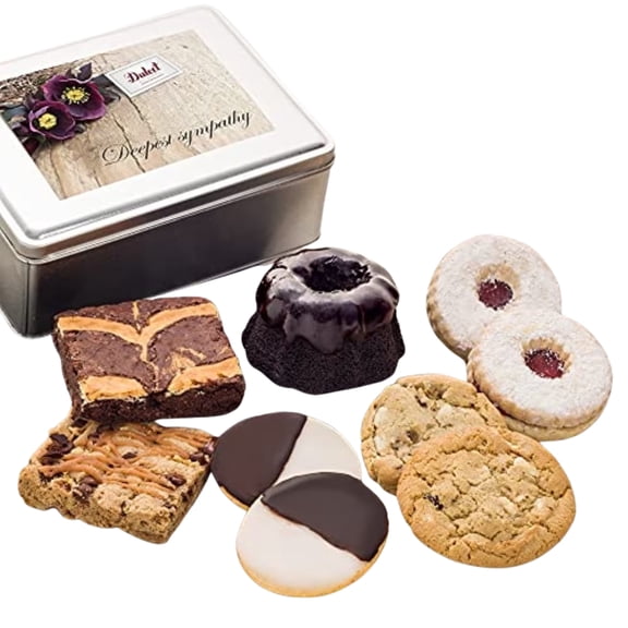 Dulcet Gift Baskets Gourmet Sweet Sympathy Gift Box - Handmade Freshly Baked Treats