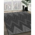 thumbnail image 2 of Ahgly Company Indoor Rectangle Patterned Charcoal Black Area Rugs, 2' x 5', 2 of 6