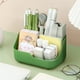 thumbnail image 1 of Rotating Desk Organizer Tray with Multiple Compartments, Plastic Storage Caddy for Office Supplies, Pen Pencil Brush Holder, Bathroom Countertop Art Craft Supply Organizer for Home School Office Use, 1 of 6
