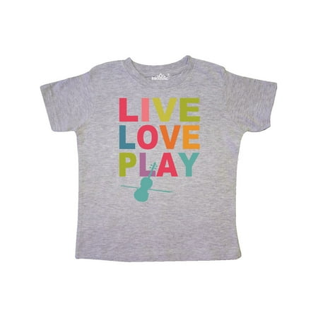 

Inktastic Live Love Play Violin Gift Toddler Toddler Girl T-Shirt