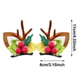 thumbnail image 3 of ZJNGJC Reindeer Antlers Xmas Hair Clip, Cute Girls Christmas Hairpiece for Christmas Party A, 3 of 5