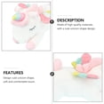 thumbnail image 4 of 1pc Plush Toy Pillow Doll unicornio Diseño de forma de forma de arcoiris adicional para niños Niñas Blanco, 4 of 6