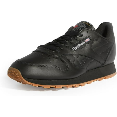 Reebok Women's Classic Leather Sneaker 10.5 Black/Gum