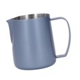 thumbnail image 2 of Thick Stainless Steel Milk Frothing Pitcher Mouthpiece Milk Frother Steaming Pitcher 450ml Royal Blue, 2 of 4