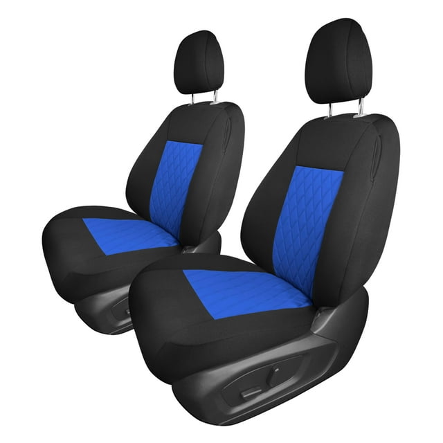 For 2020-2024 Ford Explorer Base FH Group Neoprene Custom Fit Car Seat Covers Water Resistant - Front Seats Blue