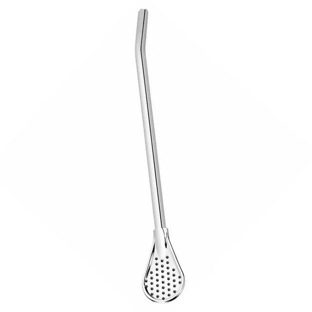 Cuchara de Paja Larga, Cuchara de Paja de Acero inoxidable Duradera Versátil de Limpieza Para Café