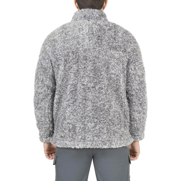 Men's sherpa pullover best sale walmart