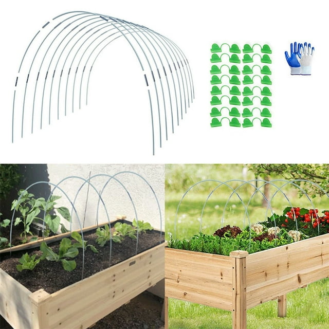 YAOMOBB Greenhouse Frame DIY Greenhouse Hoop Set Strong Load bearing Plant Growing Tunnel Support Rack