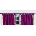 thumbnail image 2 of Violet Red  Tab Top  Sheer Sari Curtain / Drape / Panel   - 80W x 96L - Pair, 2 of 2