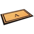 thumbnail image 2 of Envelor Coir Doormat for Outdoor Entrance - Heavy Duty, High Traffic, Easy Clean - Non-Slip Welcome Mat For Entryway, Porch, Patio - Brown - 18" x 30", Monogram A, 2 of 4