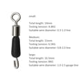 thumbnail image 3 of Anillos Conector de pesca Cojinete de bolas Ganchos de enlace rápido giratorios (M) Negro 30 piezas Sywqhk Para Estrenar, 3 of 3