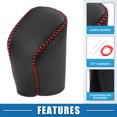 thumbnail image 4 of Unique Bargains Gear Shifting Knob Cover Automatic Transmission Lever Trim for Lexus GS 300 2018-2019 Black Red, 4 of 6
