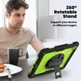 thumbnail image 5 of Case for iPad Air 13-inch (M3) 2025, (M2) 2024/iPad Pro 12.9-inch, Heavy Duty Shockproof Protective Case with Screen Protector, 360° Rotating Stand, Hand/Shoulder Strap, 5 of 9