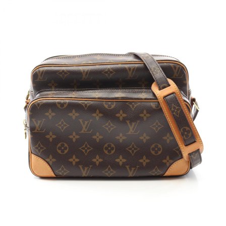 Pre-Owned Louis Vuitton Nile Shoulder Bag Coated Canvas Leather Monogram Women's... (Good)