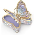 thumbnail image 4 of The Bradford Exchange Butterfly Heirloom Porcelain Collectible Music Box with Velvet Lined Storage, 4 of 4