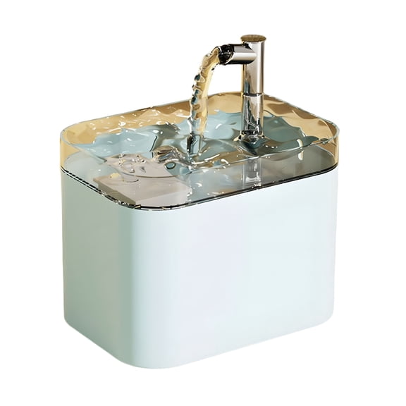 ACDANC Automatic Cat Water Fountain Large Electric 1.5L Dog Water Dispenser with Water Level Window, Quiet Cat Fountain for Drinking, USB Interface with Anti Dry Burn Function