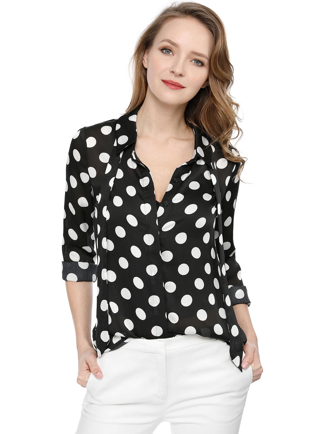 polka dot blouse canada