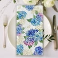 thumbnail image 5 of Spring Summer Floral Flower Kitchen Dish Towels Set of 2, Hydrangea Live Simply Hand Towels Drying Baking Cooking Cloth, Blue Plaid Check Farmhouse Seasonal Home Kitchen Decor 18x26 Inch, 5 of 6