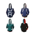 thumbnail image 2 of Sudadera con capucha My Hero Academia con cremallera para hombre y mujer, disfraz de Cosplay con estampado 3D de Hero Academia All Might, sudadera, chaquetas de uniforme escolar01METRO Deng Xun unisex, 2 of 2