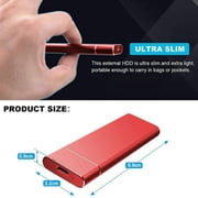 Portable SSD External Hard Drive Mobile Solid State Portable Hard Drive for PC Laptop and Mac Data Transfer and Storage
