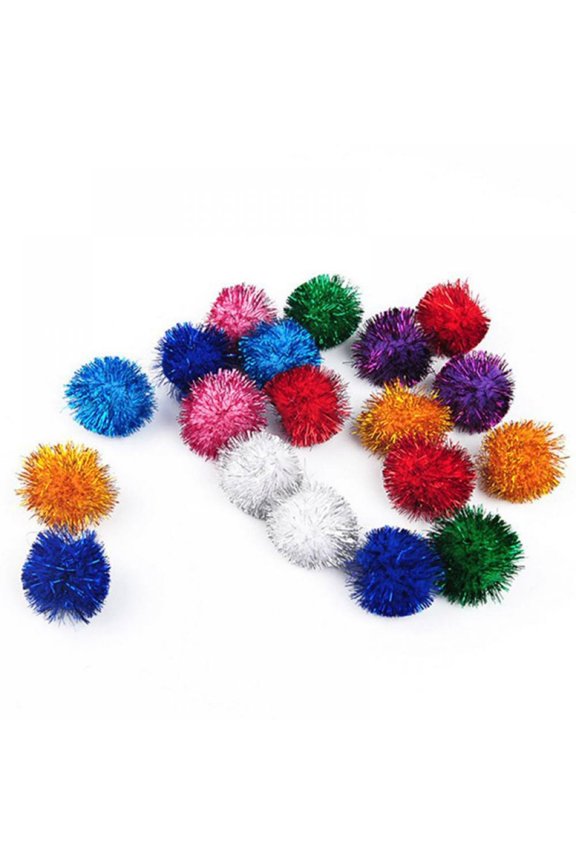 10Pcs Cat Toys Interactive Ball Catnip Cat Training Toy for Cat Kitten Interactive Sound Ring Paper Playing Balls Funny Pet Cat Multi-color