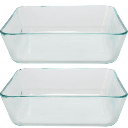 

Pyrex 7212 11-Cup Rectangle Clear Glass Baking and Storage Dish (2-Pack)