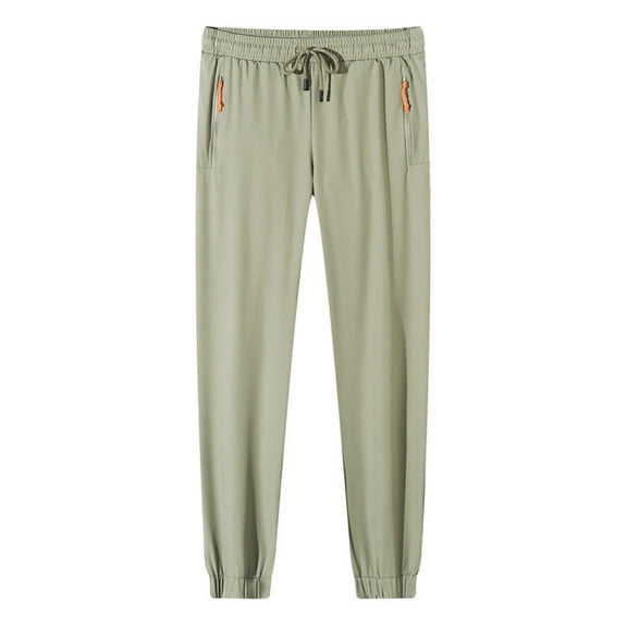REALiKUN Sweat Pants for Mens Pants Thin Summer Mountaineering Cycling Pants Stretch Breathable Sweat