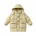 thumbnail image 2 of YunPes Girls Puffer Winter Coat Warm Down Insulated Quilted Jacket Windproof Hooded Outerwear Cute Lightweight Outdoor Clothes, 2 of 4